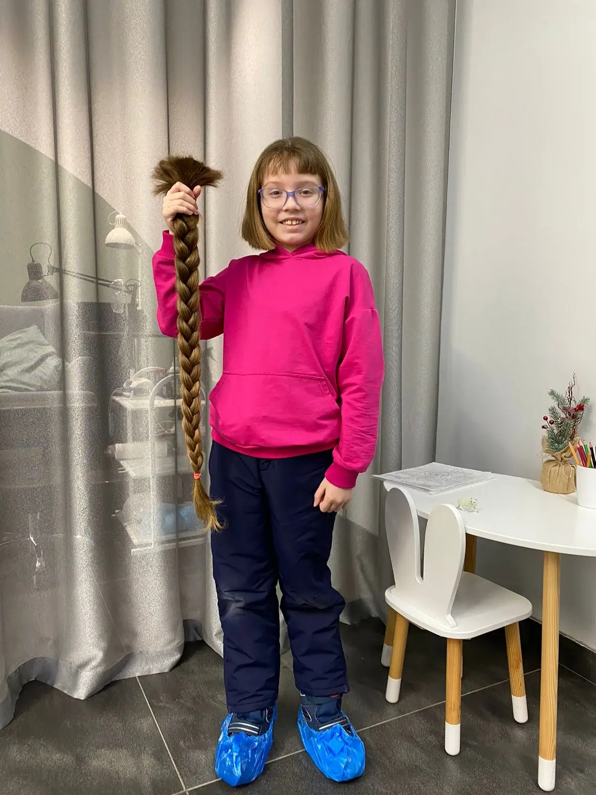 Купили детские волосы в косе - фото № 6